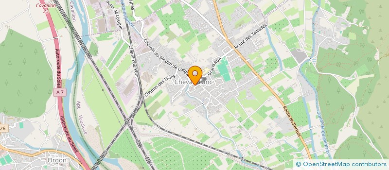 localisation de l'entreprise GALLET à CHEVAL-BLANC