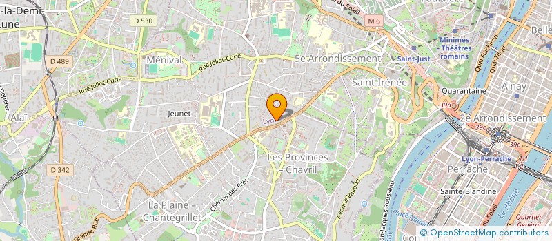 localisation de l'entreprise GALLET A G  LYON