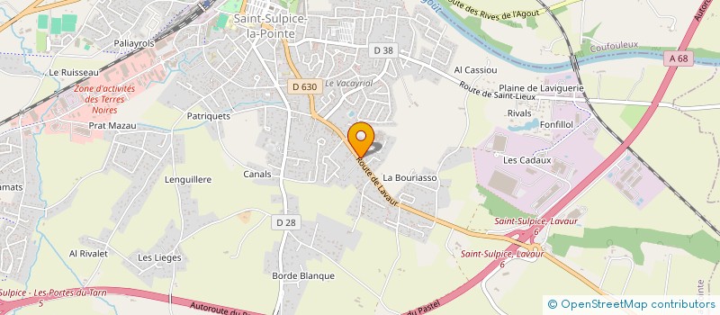 localisation de l'entreprise GALLET CASANOVA  SAINT-SULPICE-LA-POINTE