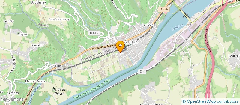 localisation de l'entreprise GALLET ET FILS à AMPUIS