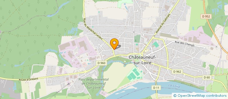 localisation de l'entreprise GALLET FINANCES à CHATEAUNEUF-SUR-LOIRE