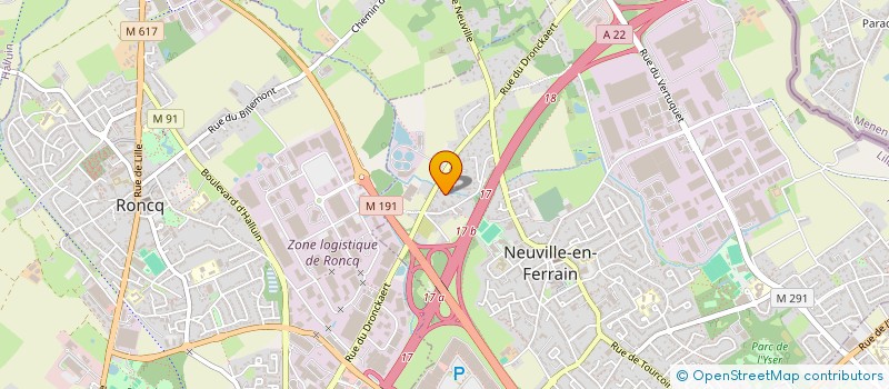 localisation de l'entreprise GALLET-HUYGHE à NEUVILLE-EN-FERRAIN