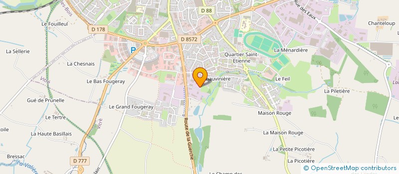 localisation de l'entreprise GALLET IMMO  VITRE