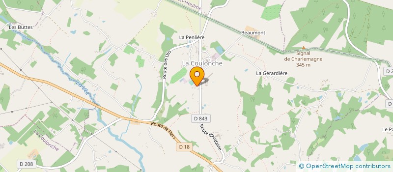 localisation de l'entreprise GALLET IMMOBILIER à LA COULONCHE
