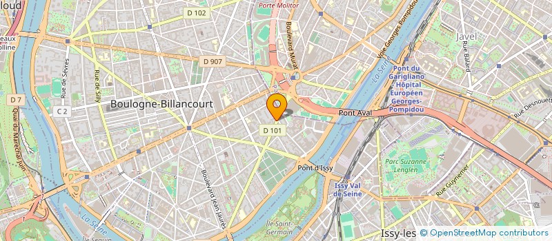 localisation de l'entreprise GALLET-LECLERC à BOULOGNE-BILLANCOURT
