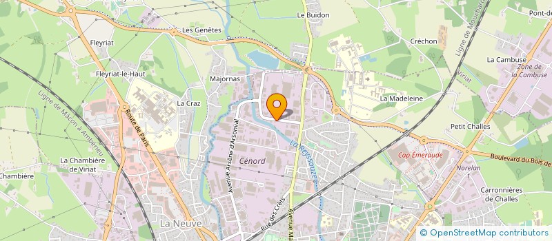 localisation de l'entreprise GALLET LOGISTIQUE CONDITIONNEMENT ET SERVICES à BOURG-EN-BRESSE