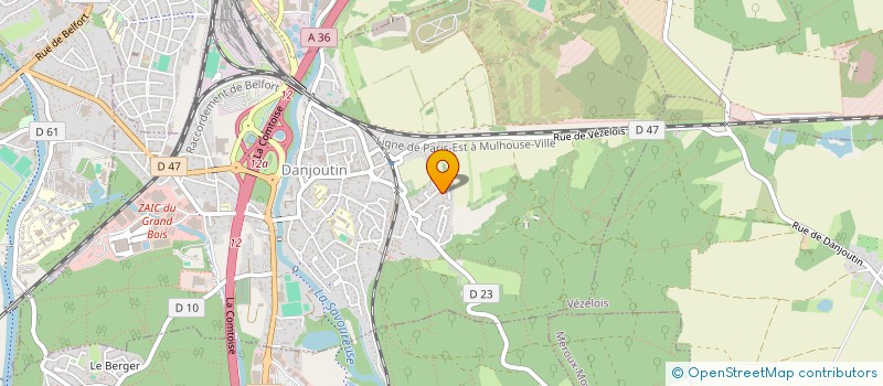 localisation de l'entreprise GALLET-MGTECH à DANJOUTIN