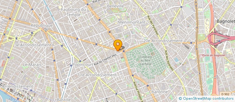 localisation de l'entreprise GALLET SA à PARIS