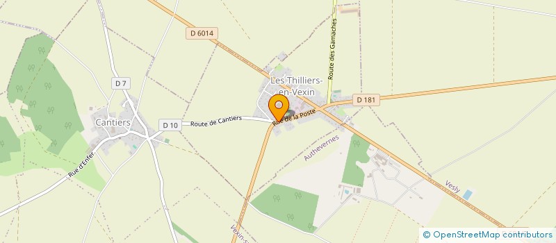 localisation de l'entreprise GALLEZ ET FILS  LES THILLIERS-EN-VEXIN