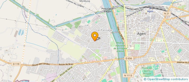 localisation de l'entreprise GALLI  LE PASSAGE