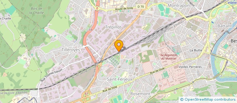 localisation de l'entreprise GALLI GAMES  BESANCON