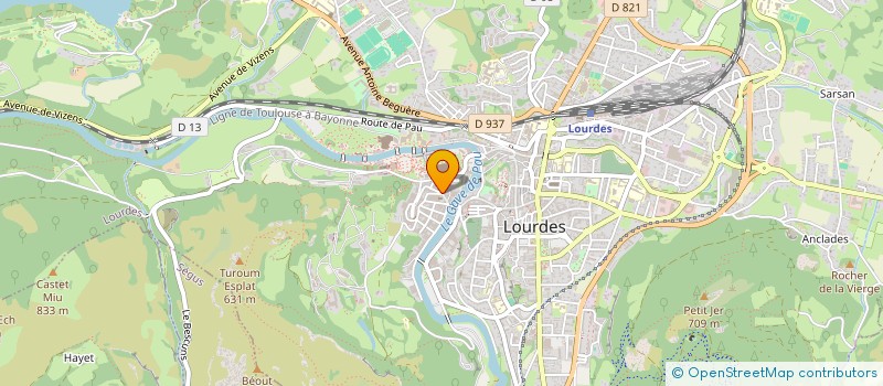 localisation de l'entreprise GALLIA ET LONDRES  LOURDES