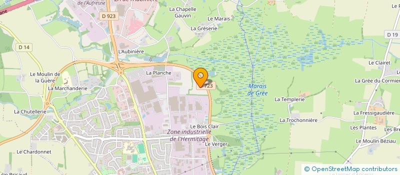 localisation de l'entreprise GALLIANCE ANCENIS à ANCENIS-SAINT-GEREON