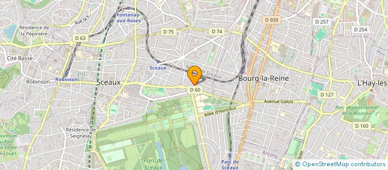 localisation de l'entreprise GALLIANO-REIBEL à SCEAUX