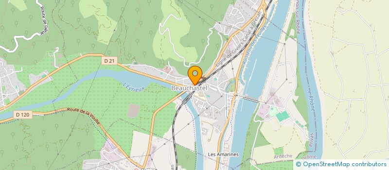 localisation de l'entreprise GALLIANO VALENTIN à BEAUCHASTEL
