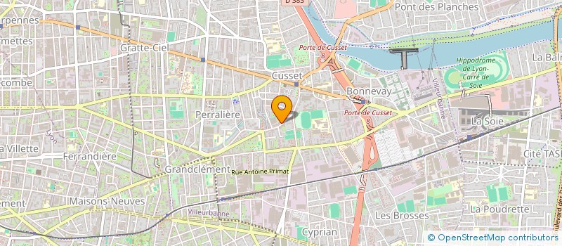 localisation de l'entreprise GALLIAT 69  VILLEURBANNE