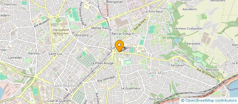 localisation de l'entreprise GALLIBOUR à BREST