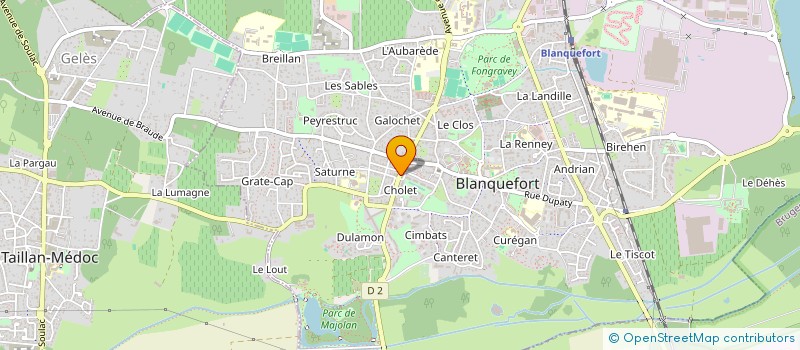 localisation de l'entreprise GALLICAE à BLANQUEFORT