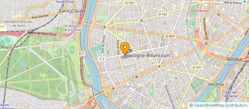 localisation de l'entreprise GALLIEDISTRIB à BOULOGNE BILLANCOURT