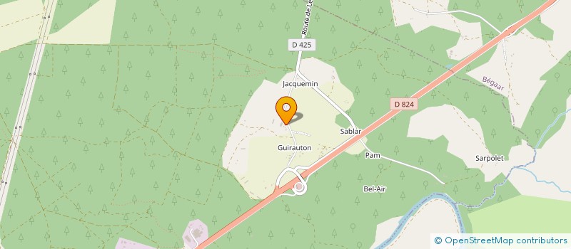 localisation de l'entreprise GALLIEN  PONTONX-SUR-L'ADOUR