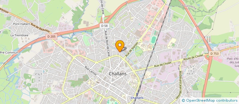 localisation de l'entreprise GALLIENI à CHALLANS