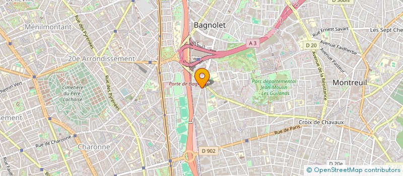 localisation de l'entreprise GALLIENI à BAGNOLET