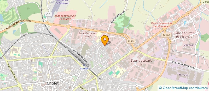 localisation de l'entreprise GALLIENI AUTO à CHOLET