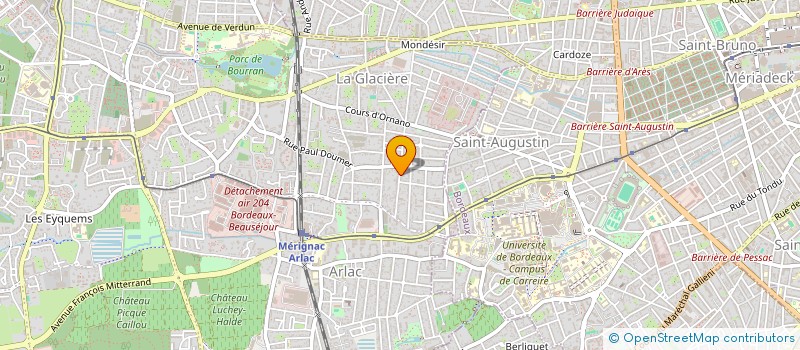 localisation de l'entreprise GALLIENI LORMANT  MERIGNAC