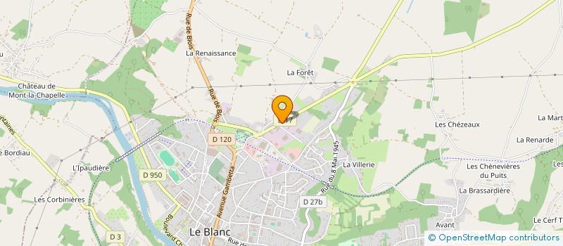 localisation de l'entreprise GALLIENNE à LE BLANC
