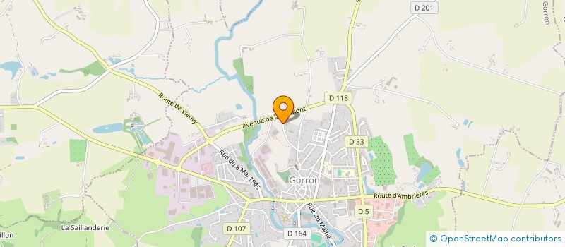 localisation de l'entreprise GALLIENNE GORRON I  GORRON