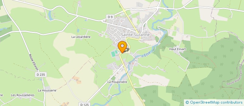 localisation de l'entreprise GALLIENNE SERVICES PAYSAGES à SAINTE-SUZANNE-ET-CHAMMES