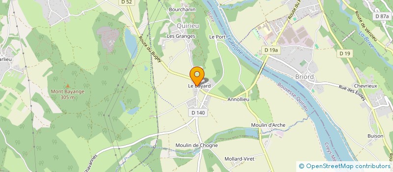 localisation de l'entreprise GALLIFREY  BOUVESSE-QUIRIEU