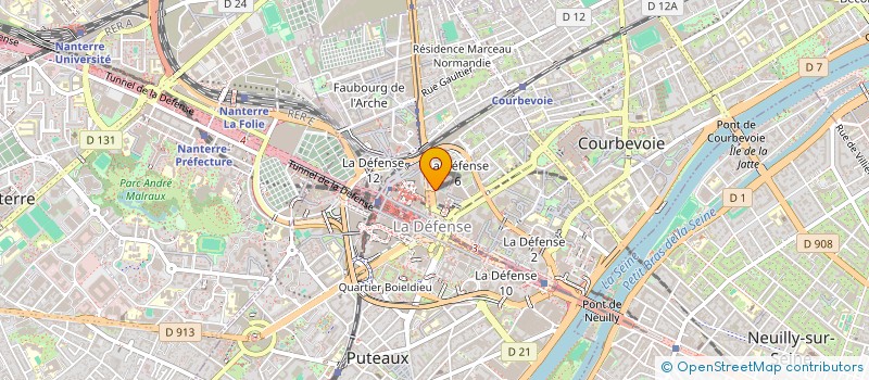 localisation de l'entreprise GALLIKA TRINITY à COURBEVOIE