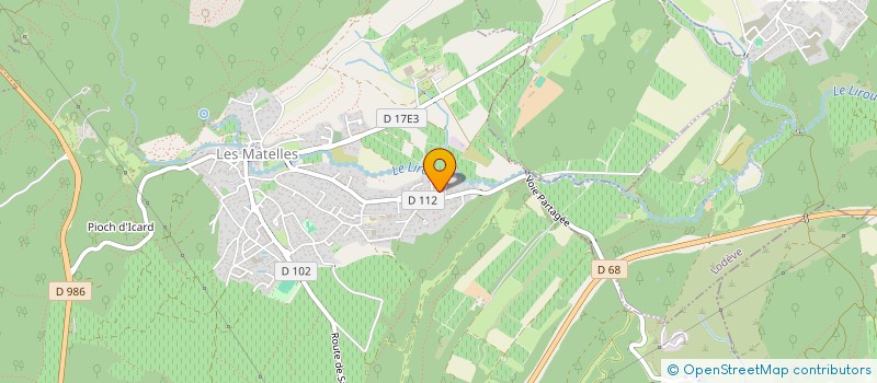 localisation de l'entreprise GALLINE  LES MATELLES