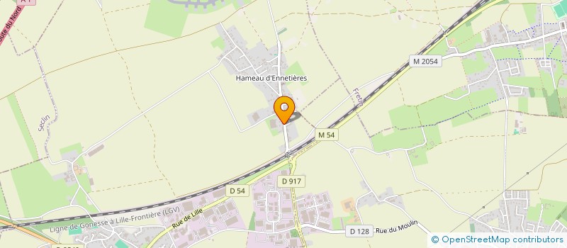 localisation de l'entreprise GALLINE FRAIS IMMOBILIER à ENNEVELIN