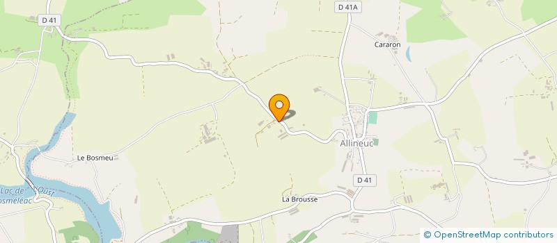 localisation de l'entreprise GALLINEUC à ALLINEUC