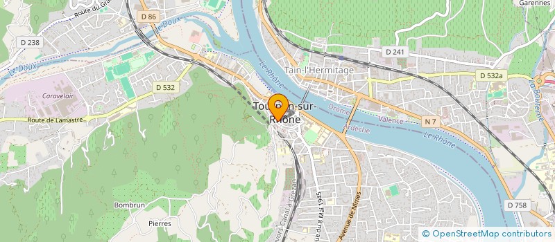 localisation de l'entreprise GALLINO à TOURNON-SUR-RHONE