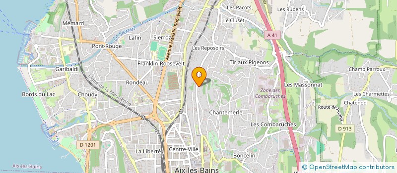 localisation de l'entreprise GALLINO HYDROGEOLOGUE à AIX-LES-BAINS