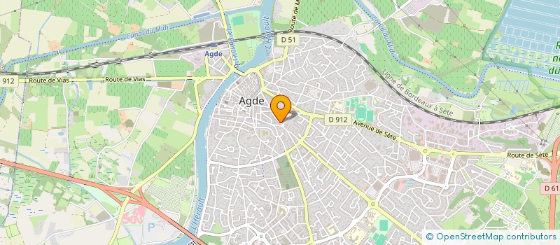 localisation de l'entreprise GALLIOU CAGNARD SECURITE à AGDE