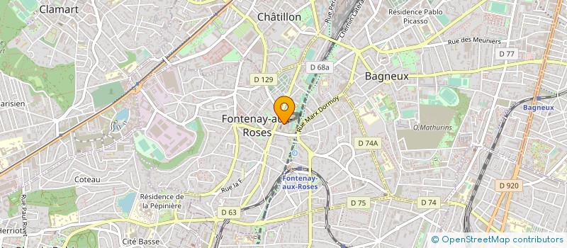 localisation de l'entreprise GALLIPHARM à FONTENAY-AUX-ROSES