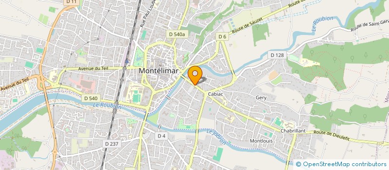 localisation de l'entreprise GALLIS à MONTELIMAR