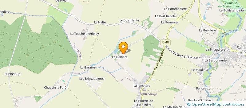 localisation de l'entreprise GALLMA à LES HERBIERS