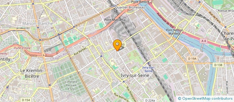 localisation de l'entreprise GALLO à IVRY-SUR-SEINE