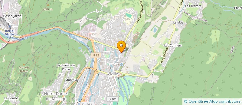 localisation de l'entreprise GALLO  VIZILLE