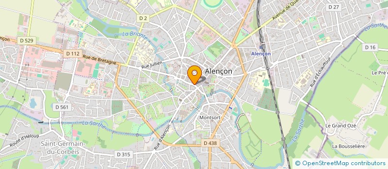 localisation de l'entreprise GALLO à ALENCON