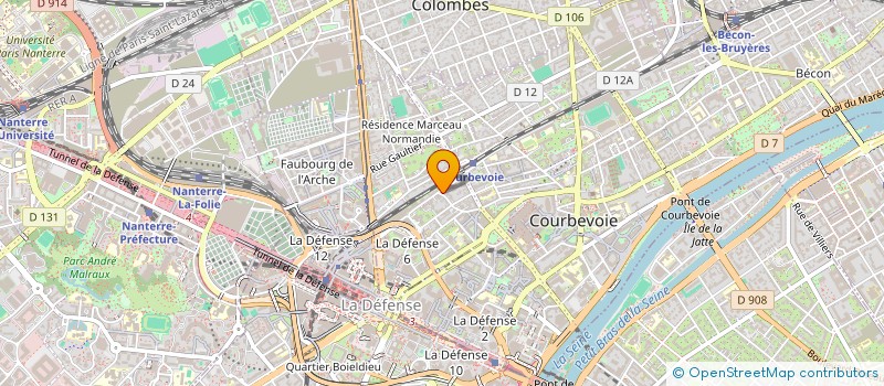 localisation de l'entreprise GALLO FRANCE à COURBEVOIE