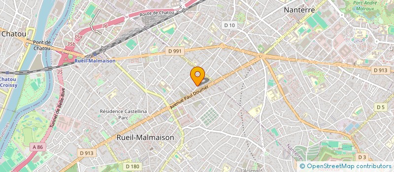 localisation de l'entreprise GALLO LOCATION à RUEIL-MALMAISON