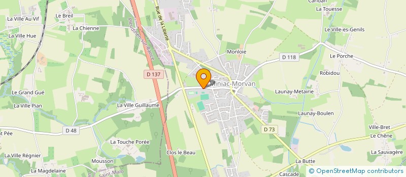 localisation de l'entreprise GALLO-MUSIC  MINIAC-MORVAN