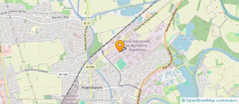 localisation de l'entreprise GALLODANA STRASBOURG  HNHEIM