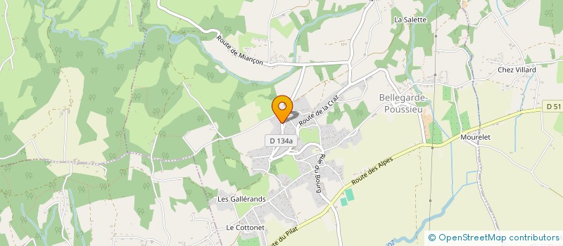 localisation de l'entreprise GALLOIS TP  MOISSIEU-SUR-DOLON